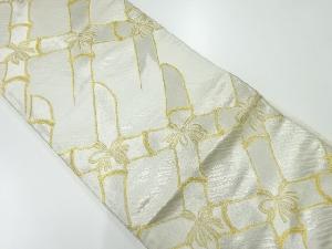 アンティーク　竹模様織出し袋帯（材料）